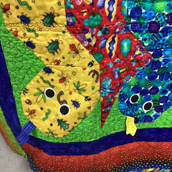 Handmade Snake Quilt Kids Blanket - Picture 5 of 11